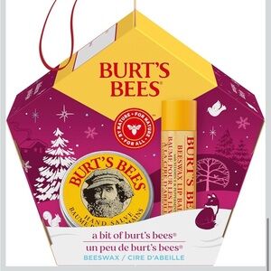 Burt's Bees Holiday Gift Set Lip balm+ Hand Salve